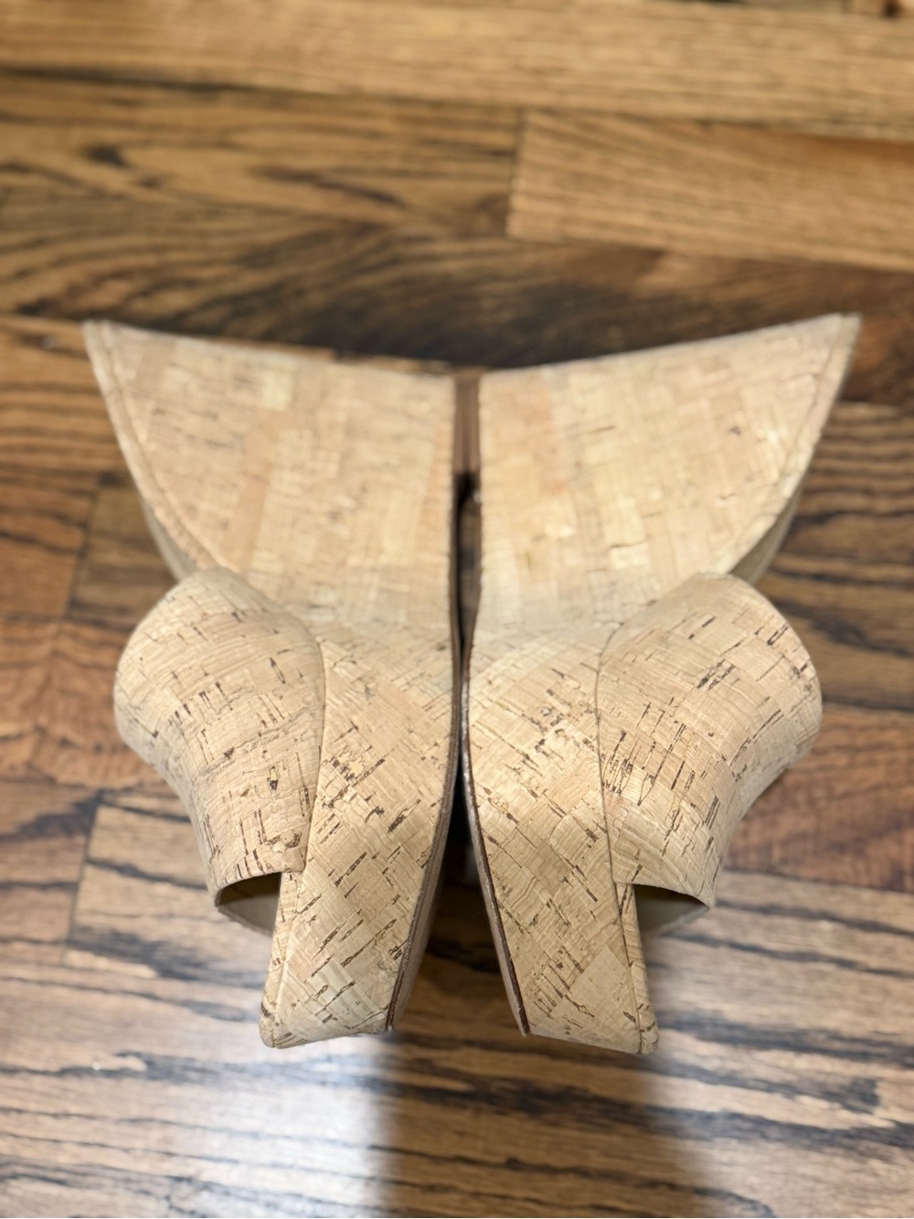 Veronica Beard Dali Cork Wedge Platform Sandal 9.5 Minimalist Resort Coastal - Picture 5 of 9